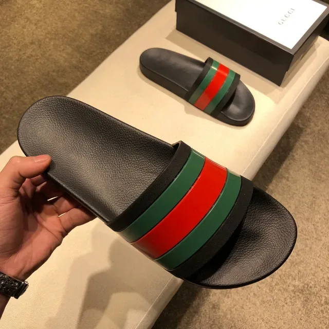 Gucci Web Stripe Slide Slippers 5