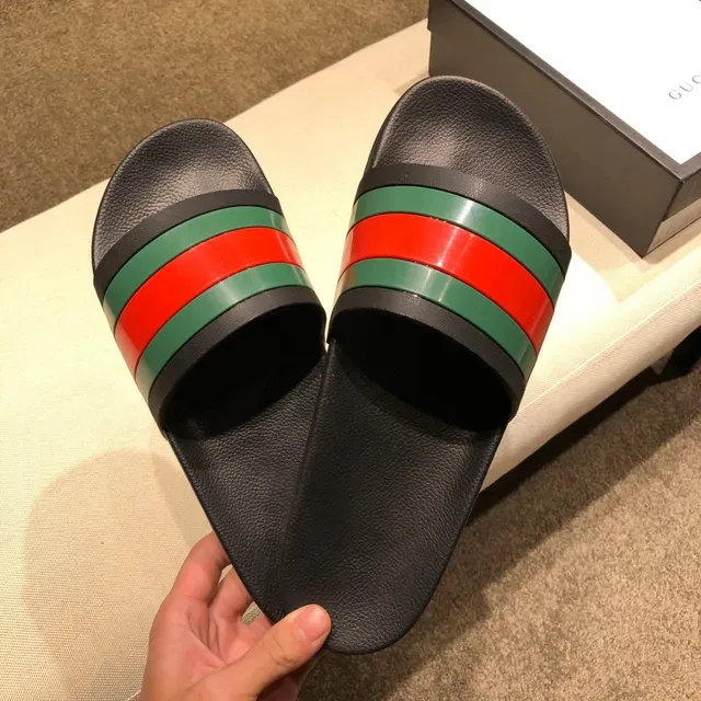 Gucci Web Stripe Slide Slippers 7