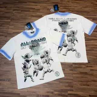 تي شيرت Hellstar جرافيك بأكمام ديب داي