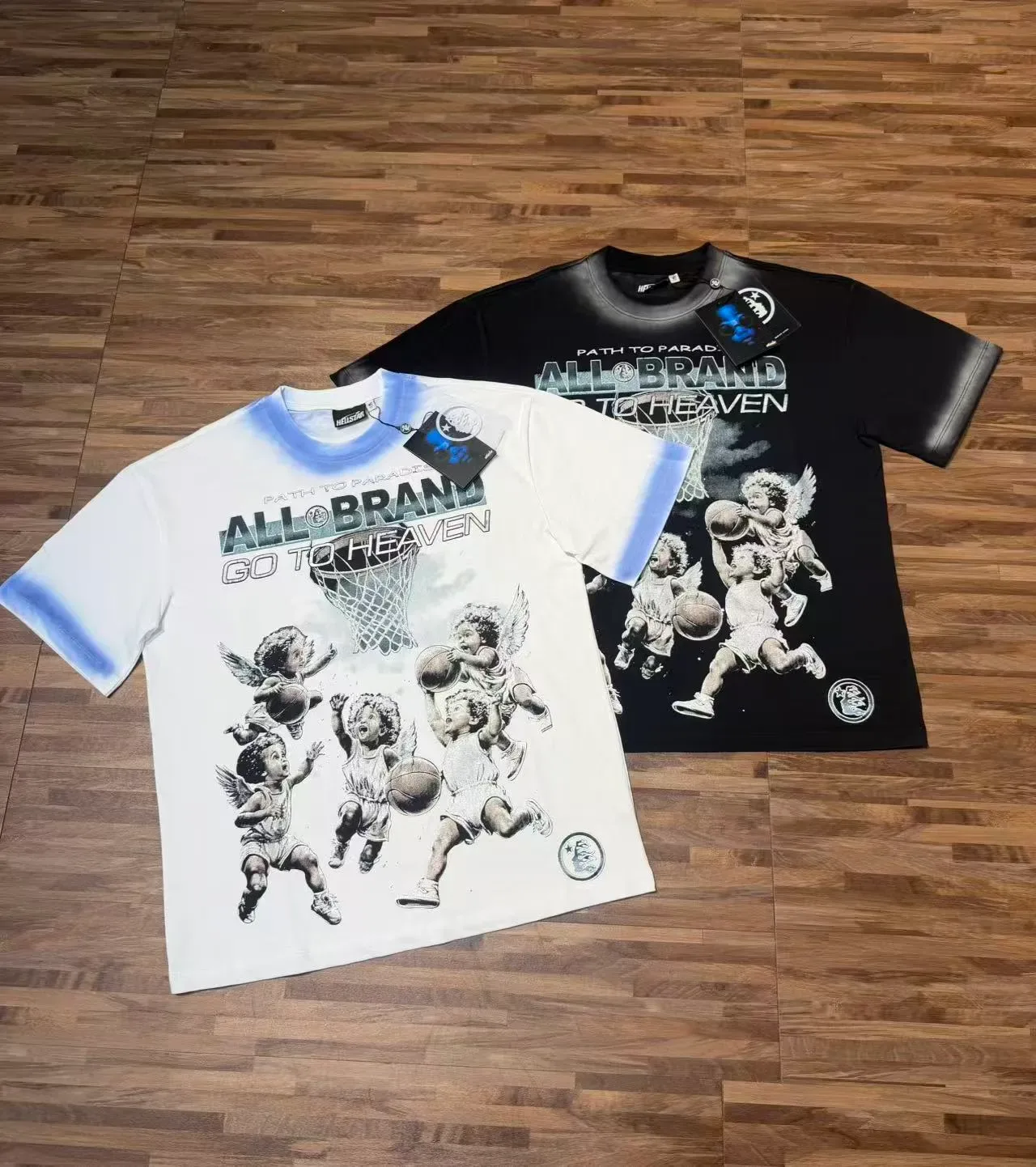 Hellstar Graphic Dip-Dye Sleeve T-Shirt 2