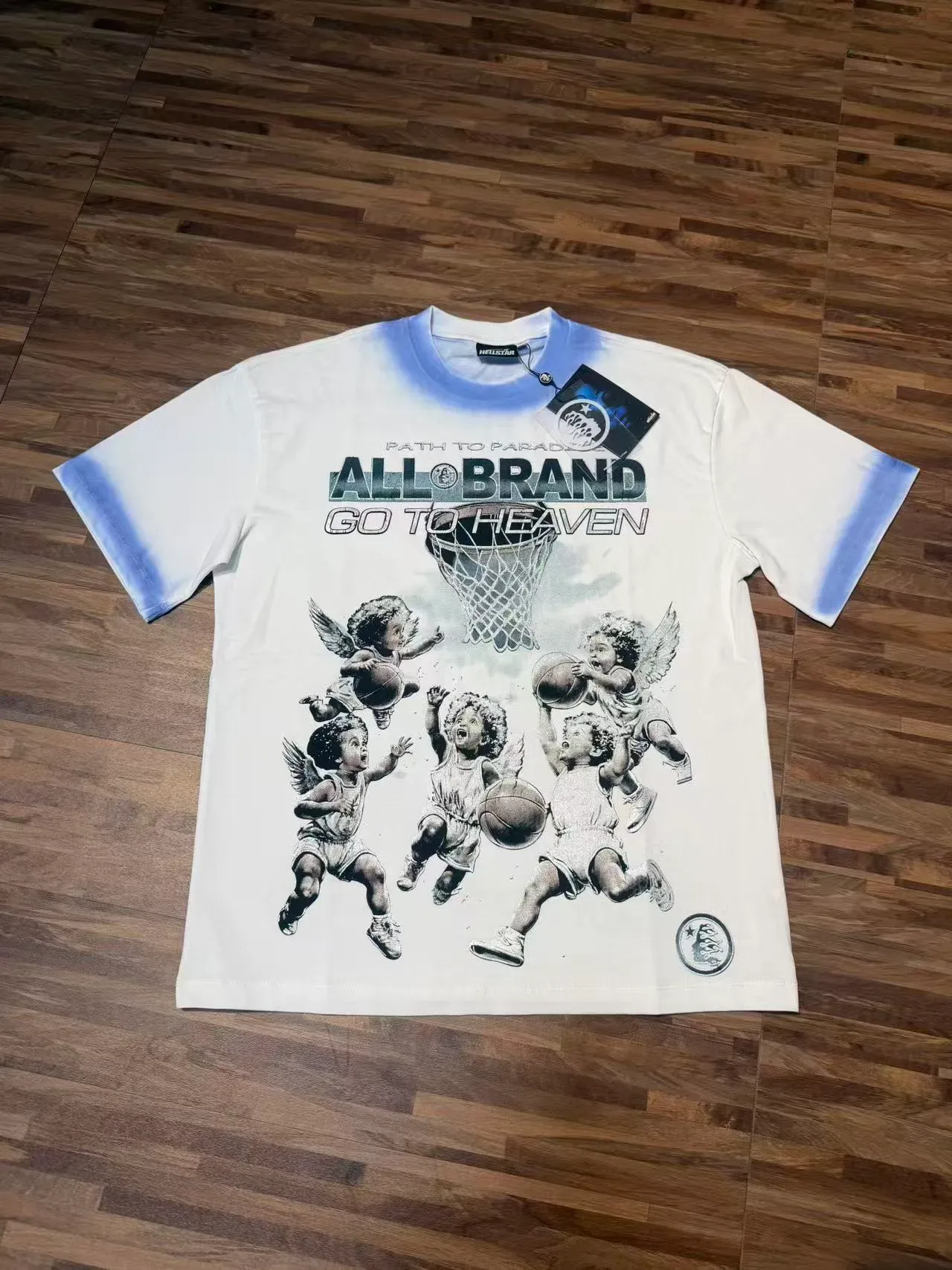 Hellstar Graphic Dip-Dye Sleeve T-Shirt 3