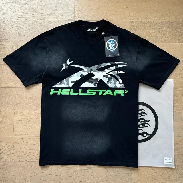 Hellstar Graphic Flame Print Black T-Shirt 4