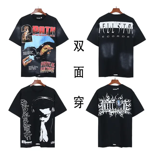 Hellstar Graphic Print Double-Sided T-Shirt 2