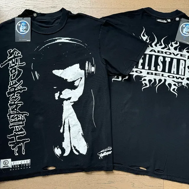 Hellstar Graphic Print Double-Sided T-Shirt 19