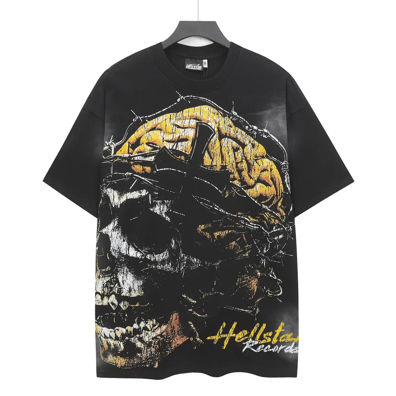 Hellstar Graphic Print Oversized Black T-Shirt 2