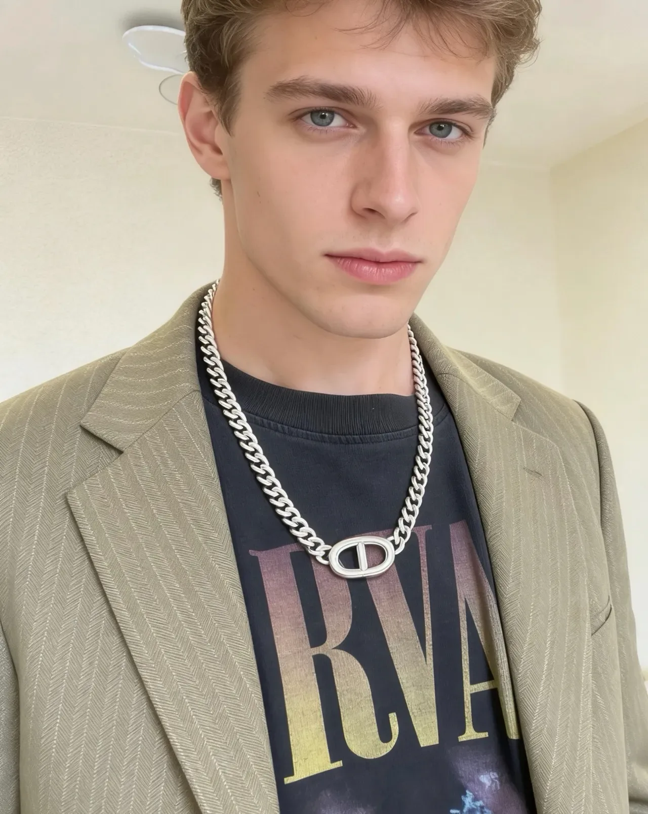 Hermès Chaine d'Ancre Silver Chunky Curb-Link Chain Double-H Oval Toggle Clasp Necklace 5