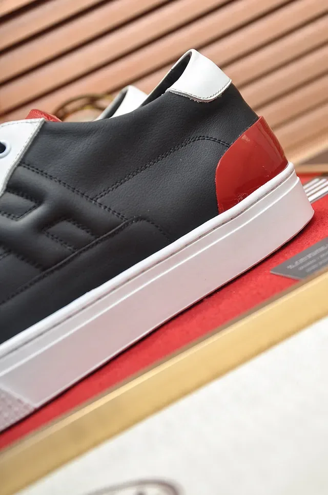 Hermès Color-Blocked Leather Lifestyle Sneakers 2