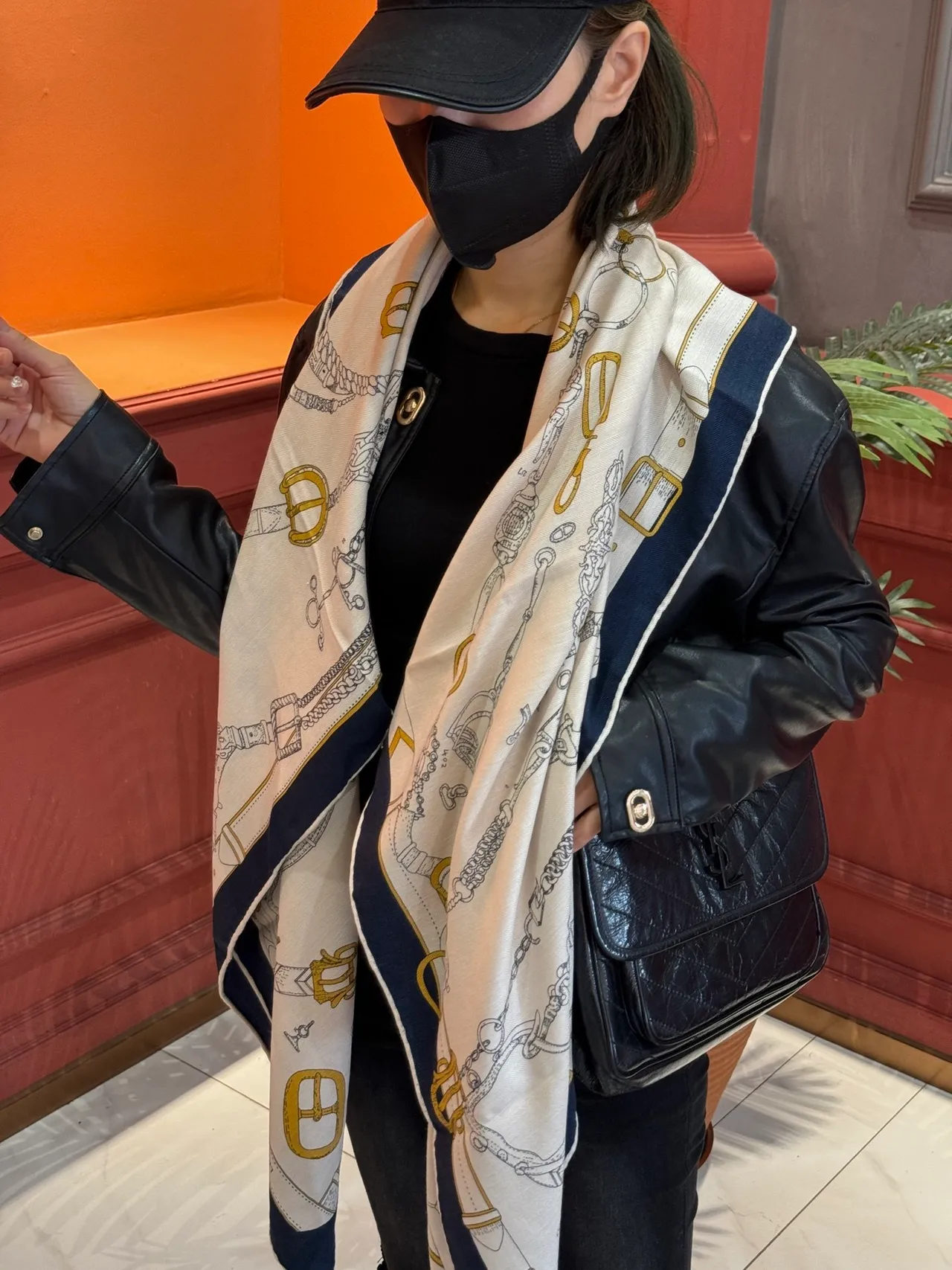 Hermès Les Mécanismes Off-White Silk Scarf 2