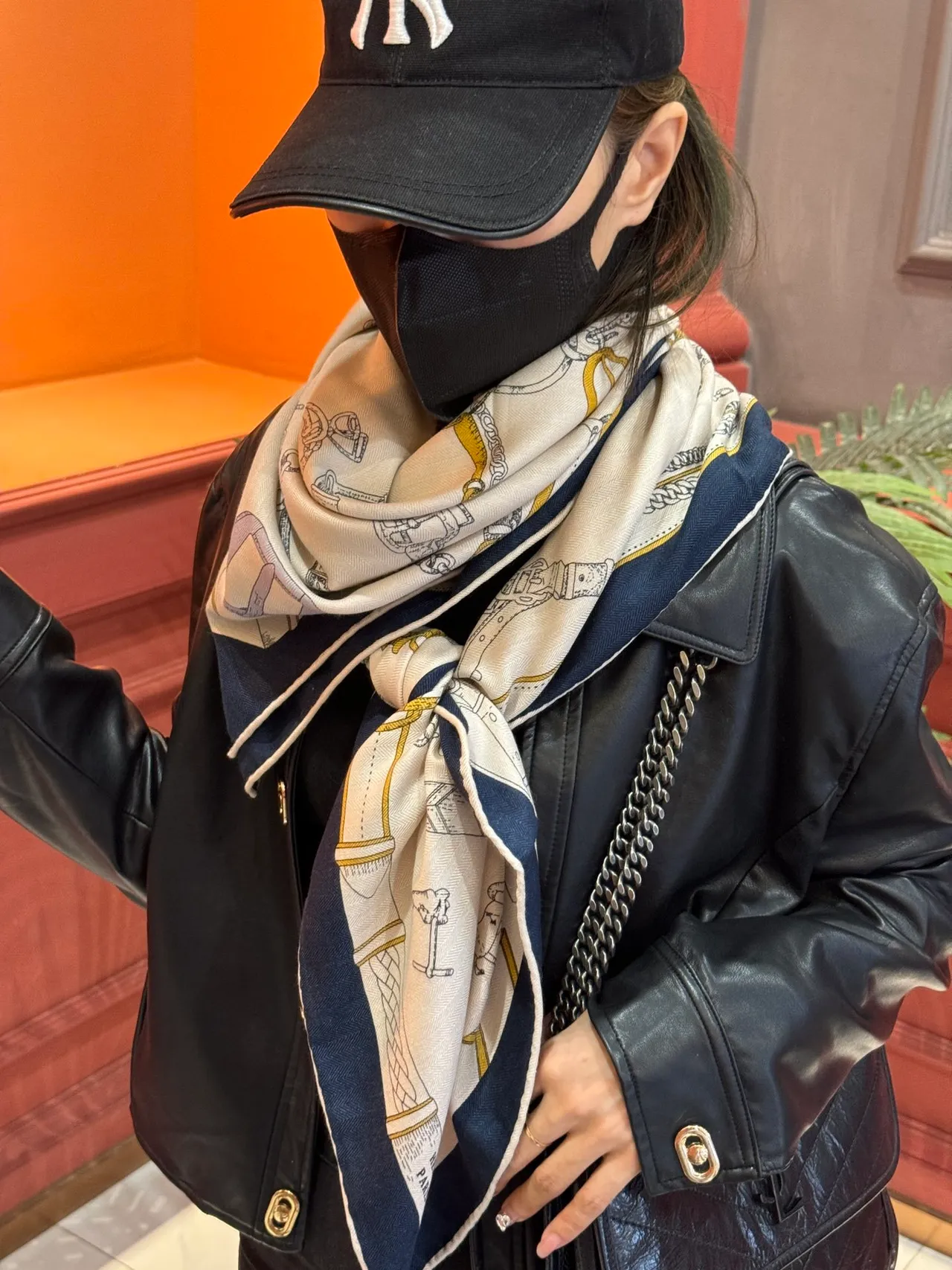 Hermès Les Mécanismes Off-White Silk Scarf 4