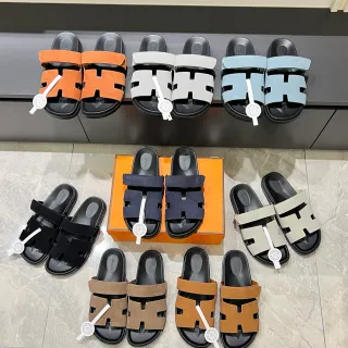 Mulas de camurça Hermès Oran H-Cut