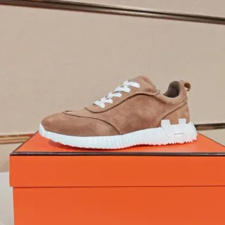 Hermès Oran Sneaker Tan Suede White Sole Lifestyle Sneakers