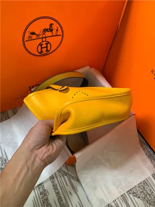 Hermès Picotin Lock Yellow Perforated H Underarm Bag 2
