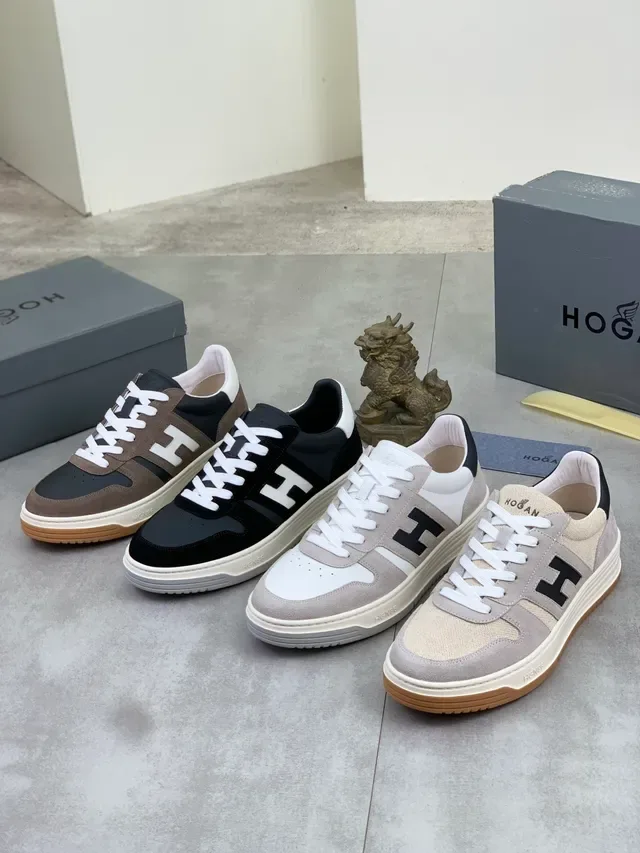 Hogan H-Series Brown and Black Suede Lifestyle Sneakers 2