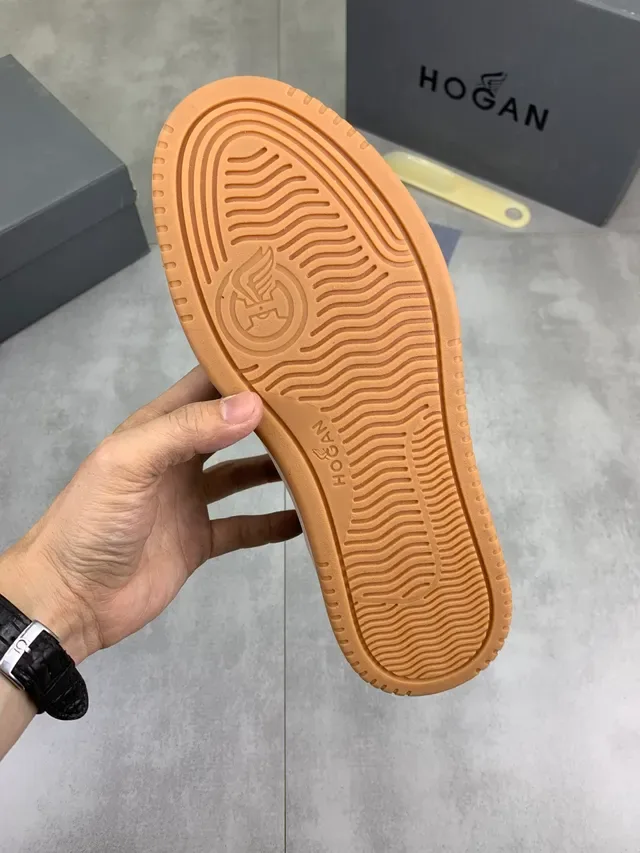 Hogan H-Series Brown and Black Suede Lifestyle Sneakers 3