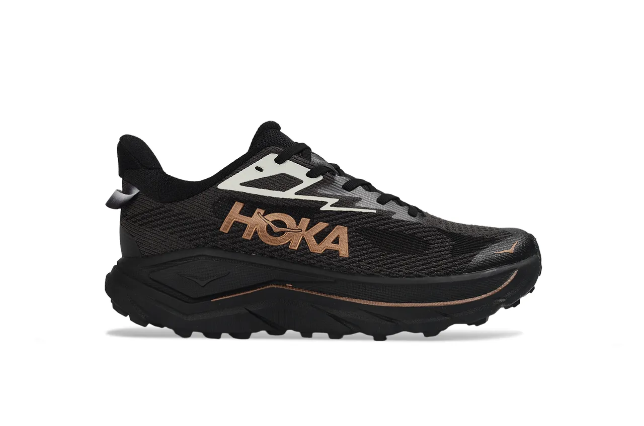 Hoka Noir Or Upper en Tricot Engineered Midsole Oversized Cushionée Chaussures de Course 2