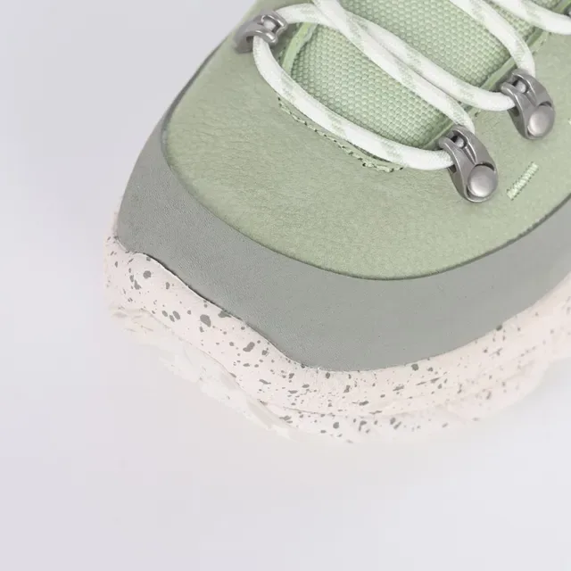 Hoka Vert Beige Semelle Épaisse Inspiré du Trail Semelle Caoutchouc Tachetée Sneakers Lifestyle 5