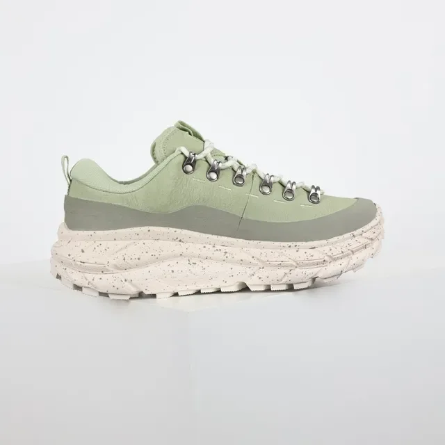 Hoka Vert Beige Semelle Épaisse Inspiré du Trail Semelle Caoutchouc Tachetée Sneakers Lifestyle 7