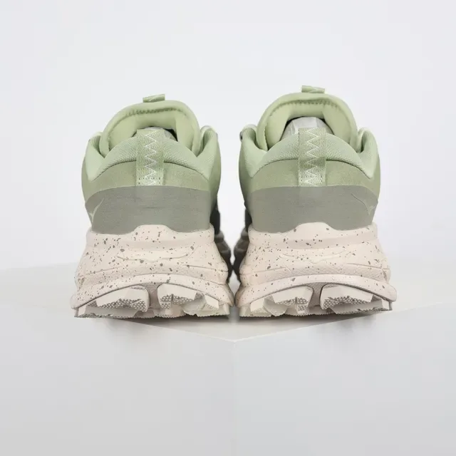 Hoka Vert Beige Semelle Épaisse Inspiré du Trail Semelle Caoutchouc Tachetée Sneakers Lifestyle 8