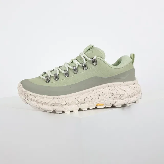 Hoka Vert Beige Semelle Épaisse Inspiré du Trail Semelle Caoutchouc Tachetée Sneakers Lifestyle 9