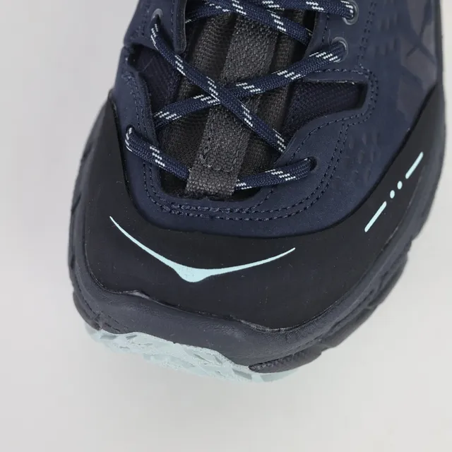 Hoka Speedgoat Botas de trekking de bico alto azul marinho e cinza 5