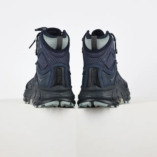 Hoka Speedgoat Botas de trekking de bico alto azul marinho e cinza 8