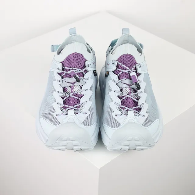 Hoka Sneakers Lifestyle Blanc Violet Tige Maille Semelle Médiane Sculptée 8