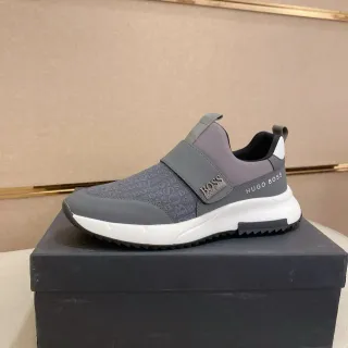 Hugo Boss سلايب أون مونوغرام رامادي أسلوب حياة سنيكر