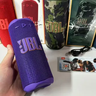 JBL Purple Cylindrical Woven Fabric Grille Portable Speaker