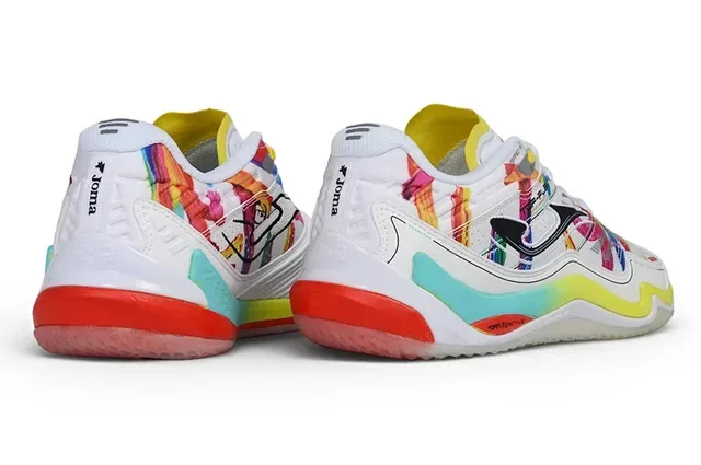 Joma Multicolor White Abstract Print Wave-Shaped Midsole Lifestyle Sneakers 5
