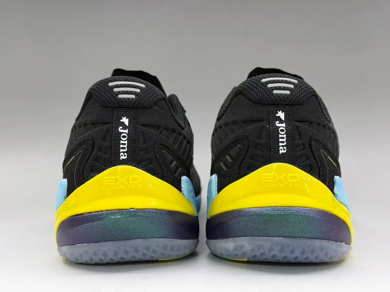 Joma Top-Flex Ultimate Black Yellow Light Blue Lifestyle Sneakers 5
