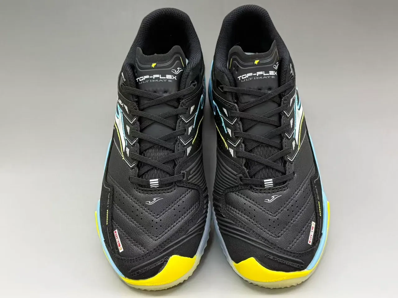 Joma Top-Flex Ultimate Black Yellow Light Blue Lifestyle Sneakers 9
