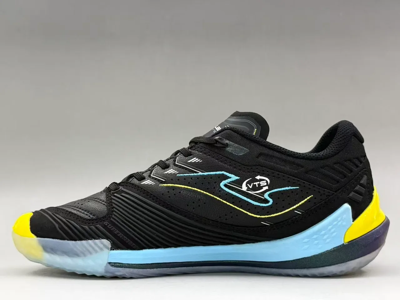 Joma Top-Flex Ultimate Black Yellow Light Blue Lifestyle Sneakers 10