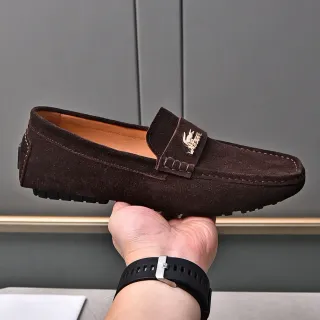 Lacoste Penny Loafer Brown Suede Loafers