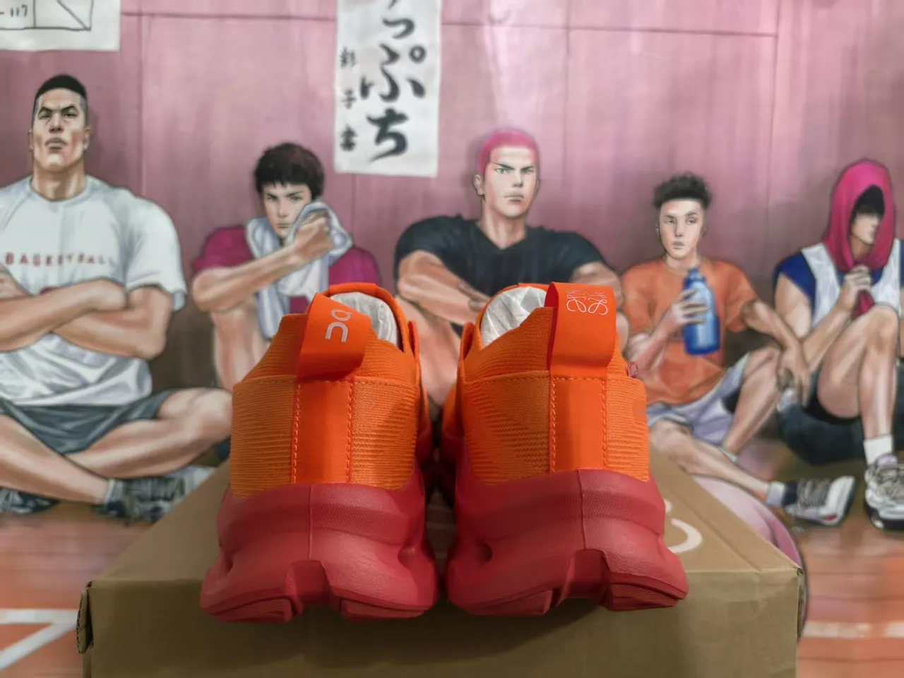Loewe Cloud Sneakers Chunky Orange Rouge Supérieure en Maille Semelle Perforée Cage 2