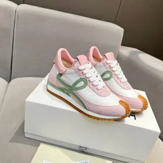 Loewe Flow Runner Pink White Green Orange أحذية رياضية أسلوب حياة