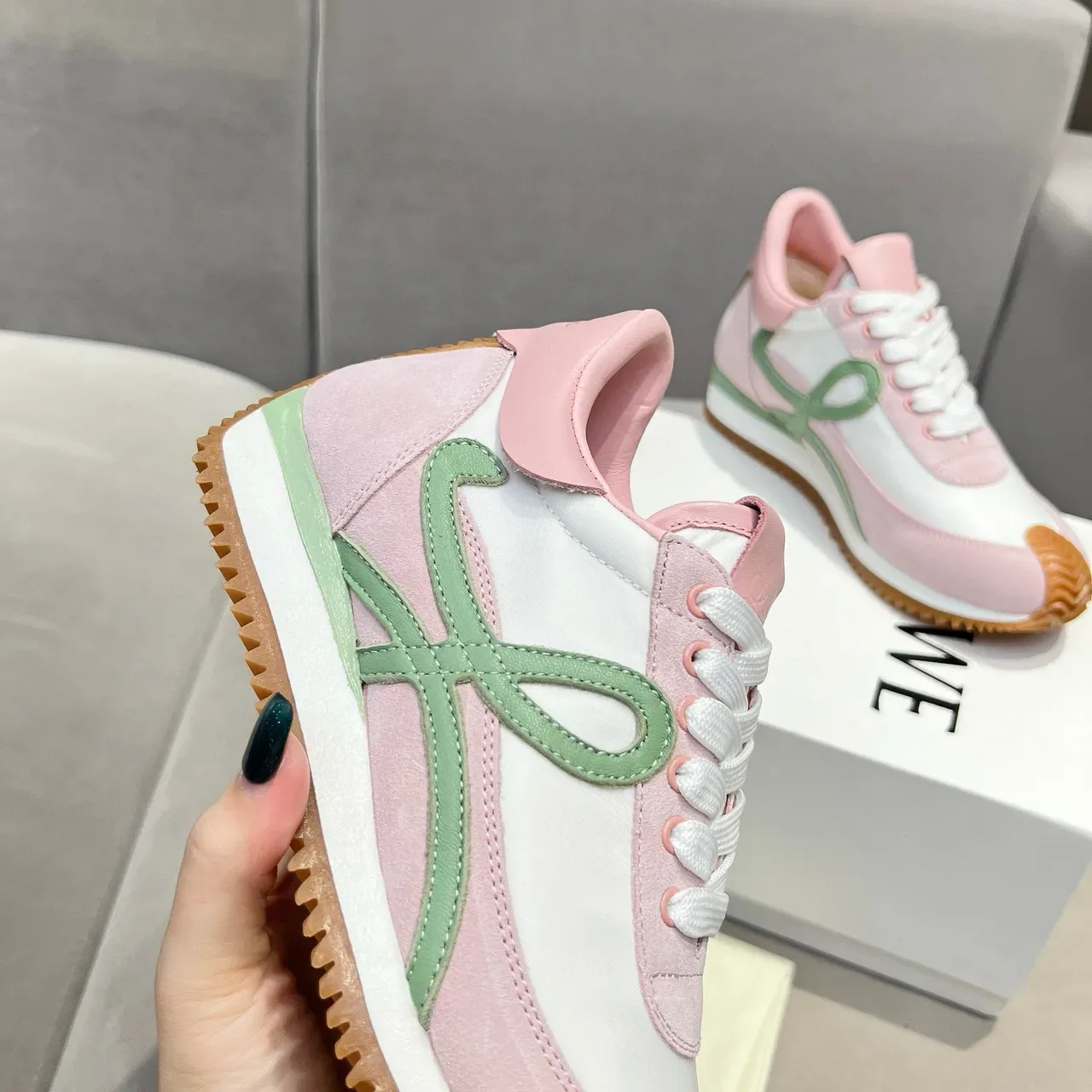 Loewe Flow Runner Pink White Green Orange baskets lifestyle 3