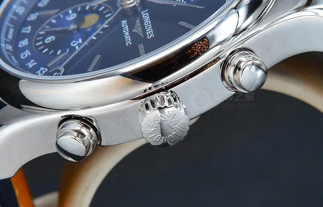 Longines Master Collection Chronograph Moonphase Blue Dial Mechanical Watch 4