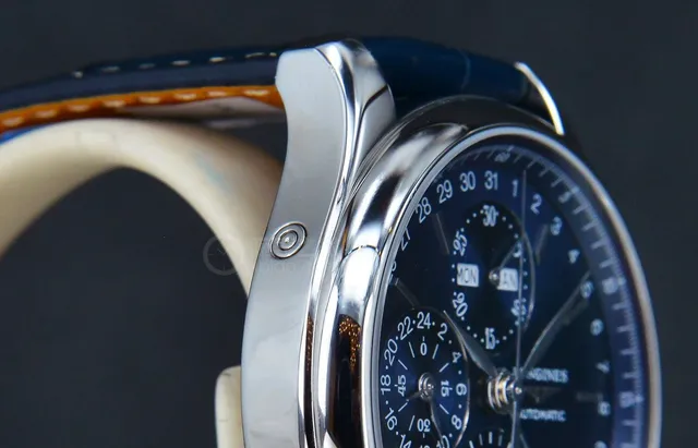 Longines Master Collection Chronograph Moonphase Blue Dial Mechanical Watch 5