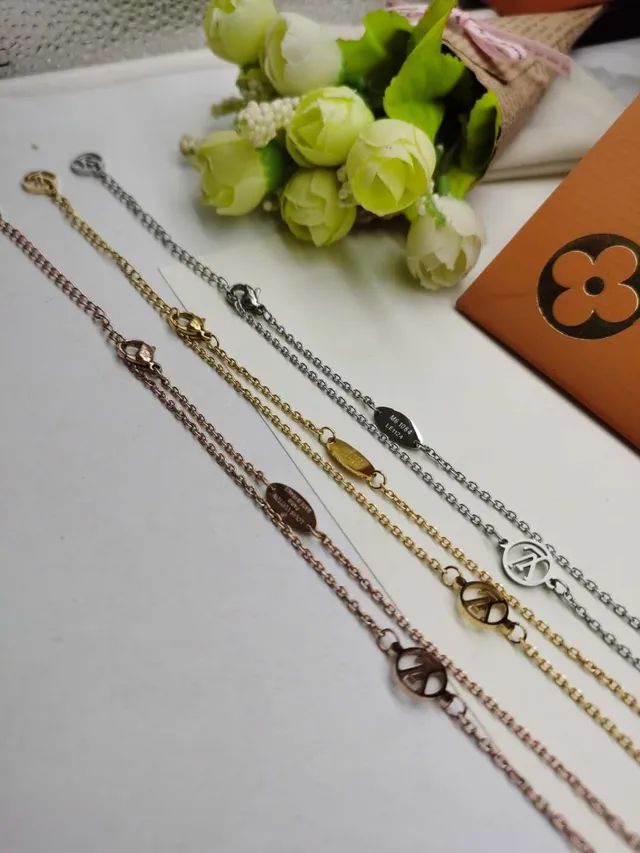 Louis Vuitton Alhambra Silver Gold Open Quatrefoil Links Polished Metal Chain Bracelet 4