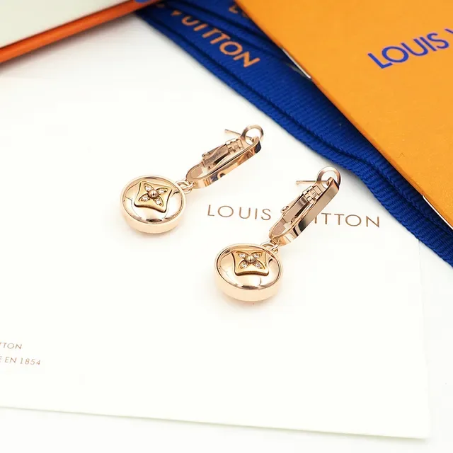 Louis Vuitton B Blossom 18K Rose Gold Diamond Earrings 2