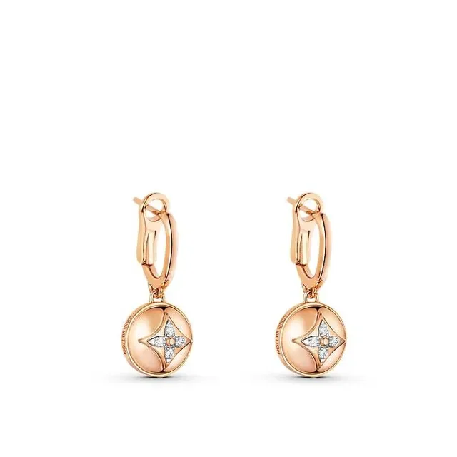 Louis Vuitton B Blossom 18K Rose Gold Diamond Earrings 9