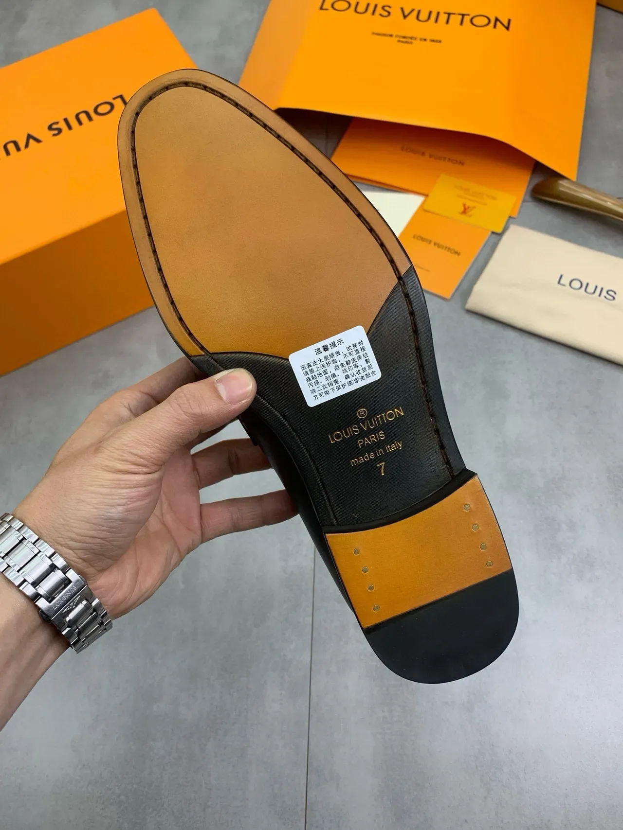 Louis Vuitton Black Leather LV Buckle Loafer 4
