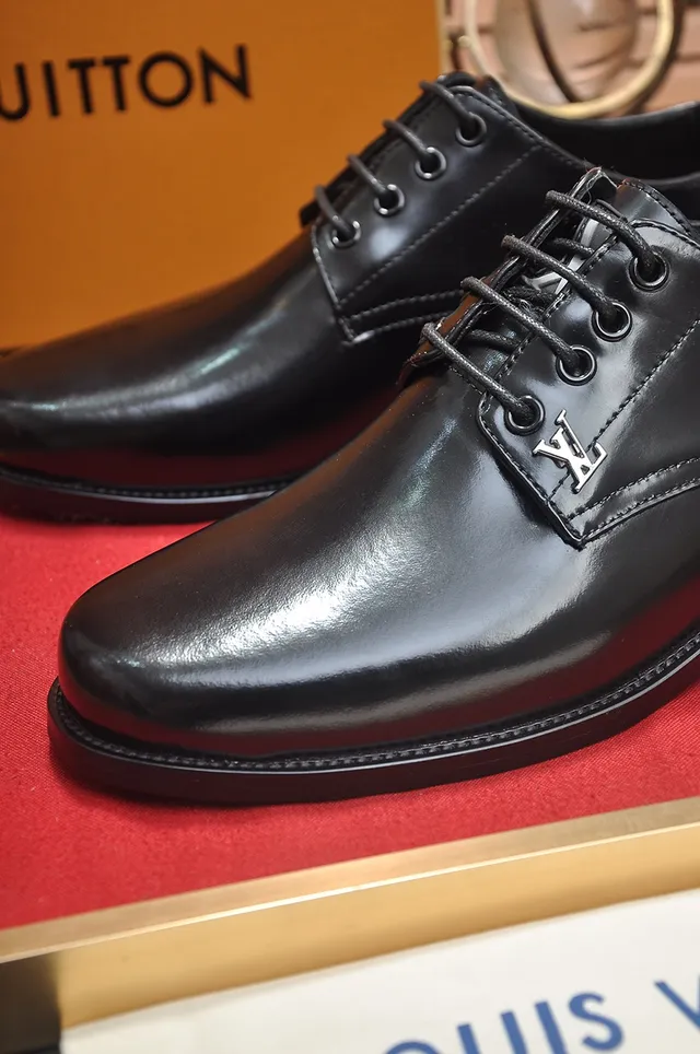 Louis Vuitton Chaussures Oxford Noir Poli à Cap-Toe 3