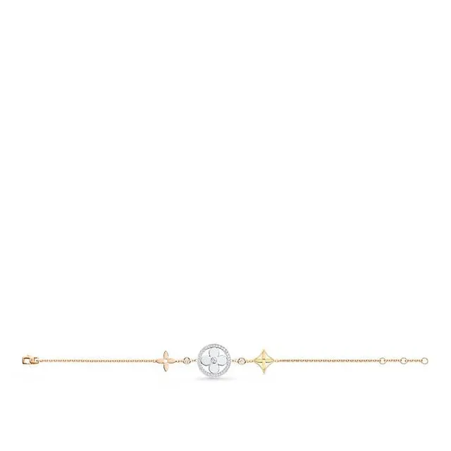 Louis Vuitton Blossom Asymmetrical Quatrefoil Pavé Diamond Earrings 5