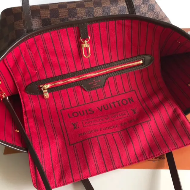 Louis Vuitton Brown Beige Monogram Canvas Rolled Leather Handles Tote Bag 20