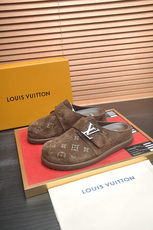 Louis Vuitton Brown Beige Monogrammed Suede Velcro Strap Casual Shoes 4