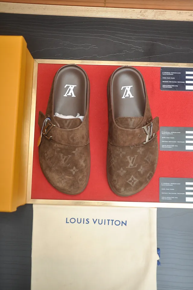 Louis Vuitton Brown Beige Monogrammed Suede Velcro Strap Casual Shoes 5