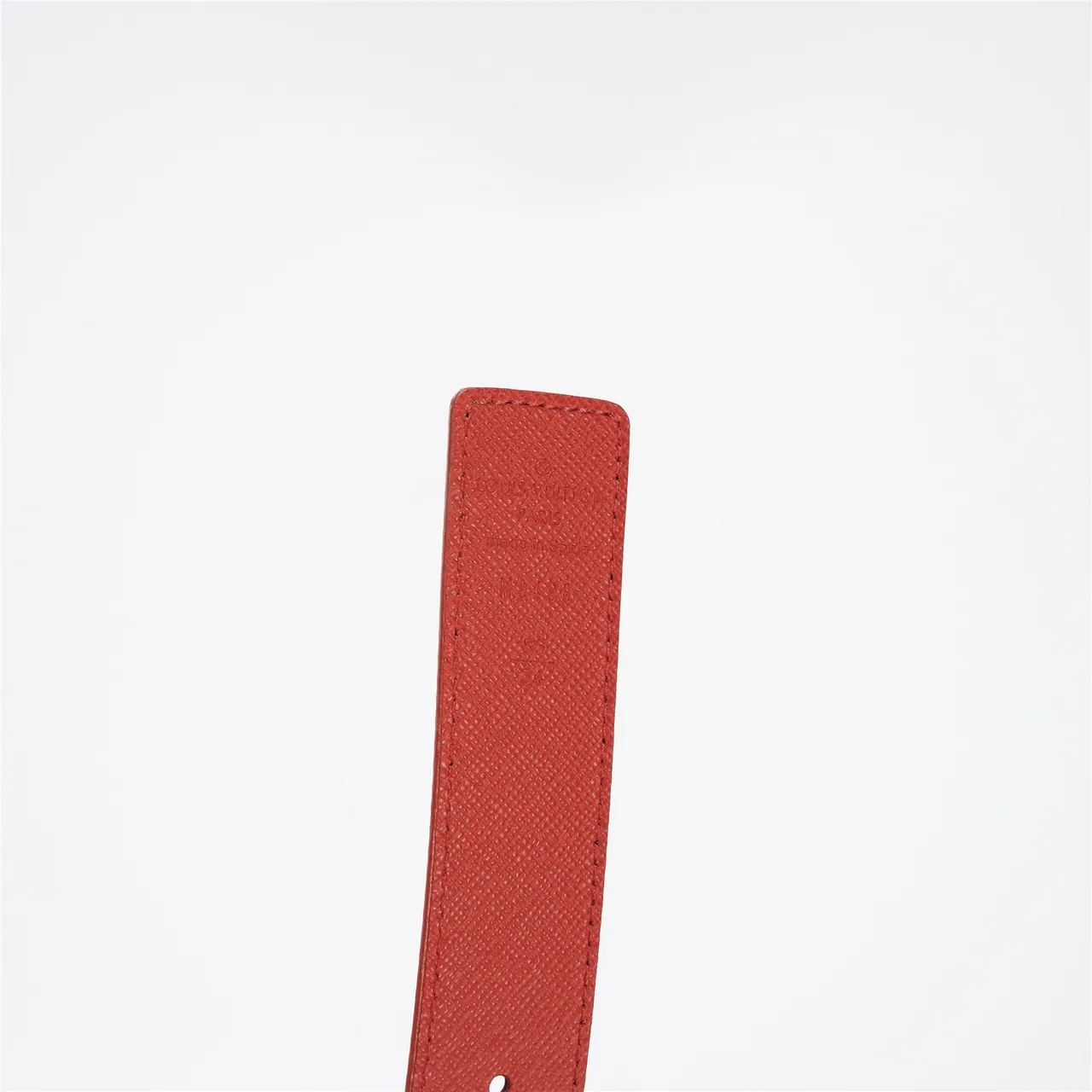 Louis Vuitton Brown Red Monogram Canvas Reversible Lining Leather Belt 7