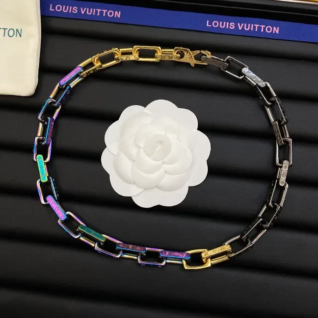 Louis Vuitton Camellia Iridescent Chain Bracelet 6