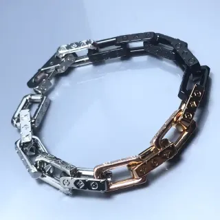 Louis Vuitton Chain Reaction Tri-Tone Monogram Bracelet